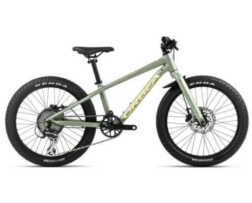 Orbea MX 20 Team Disc Kids Bike - 2024 - Metallic Green Artichoke (Matt) - Yellow (Matt)