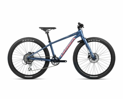 Orbea MX 24 Team Disc Kids Bike - 2024 - Moondust Blue - Red (Matt)