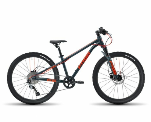 "Frog MTB 62 24" Kids Bike" - Metallic Grey Neon Red