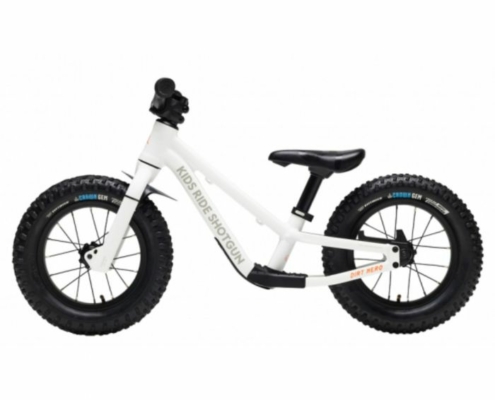 "Kids Ride Shotgun Dirt Hero 12" Balance Bike - 2024" - White