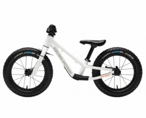 "Kids Ride Shotgun Dirt Hero 14" Balance Bike - 2024" - White